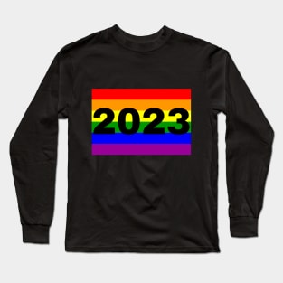 Happy New Year 2023,  LBGTQ+ Flag Long Sleeve T-Shirt